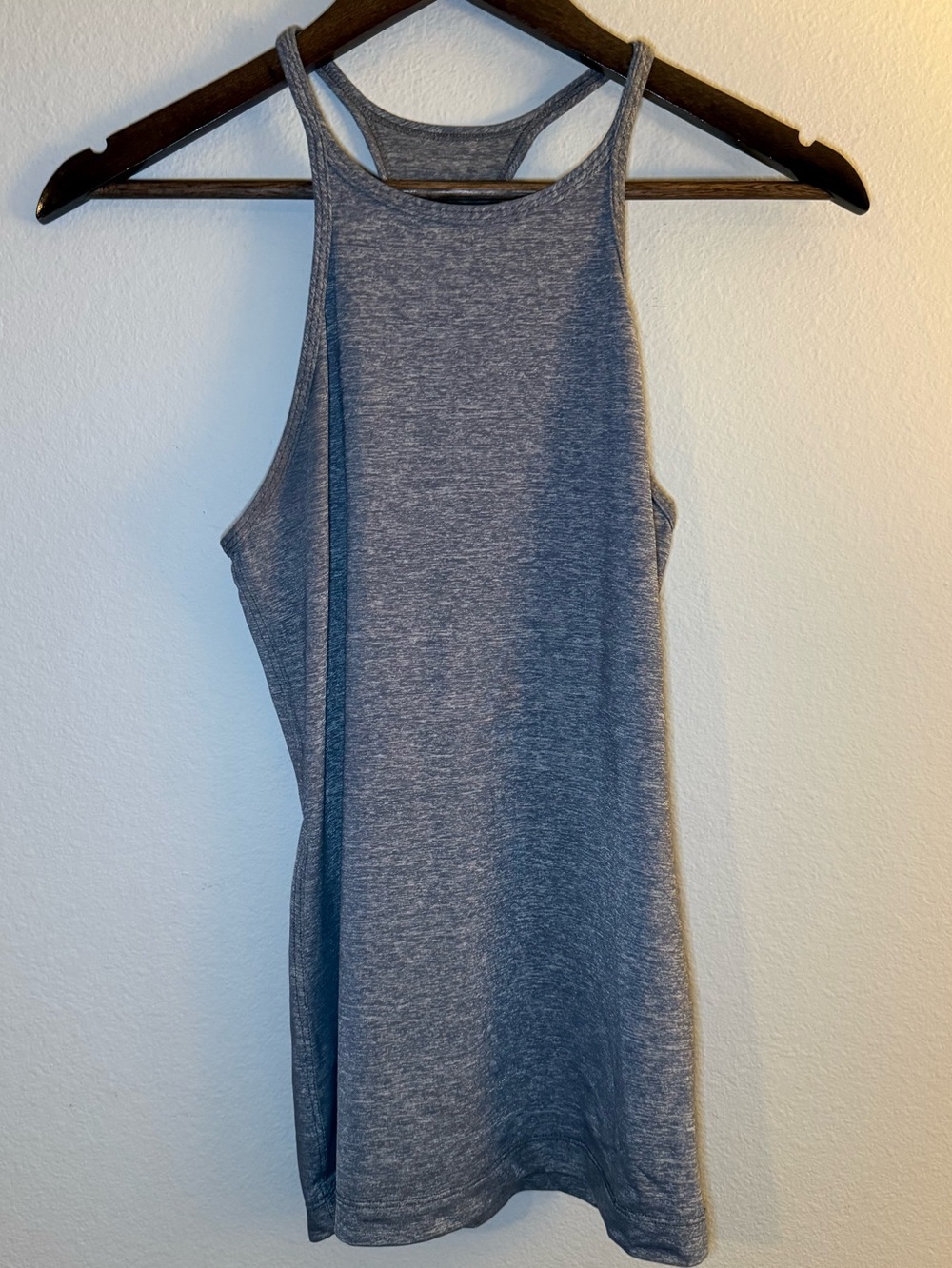 lululemon athletica Heather Blue High-Neck Racerback Tank